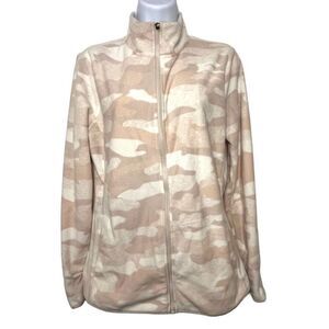 Old Navy Active Women’s Full Zip Camo Jacket Pink White Size Medium